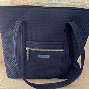Vera Bradley Navy Large Quilted Tote Bag